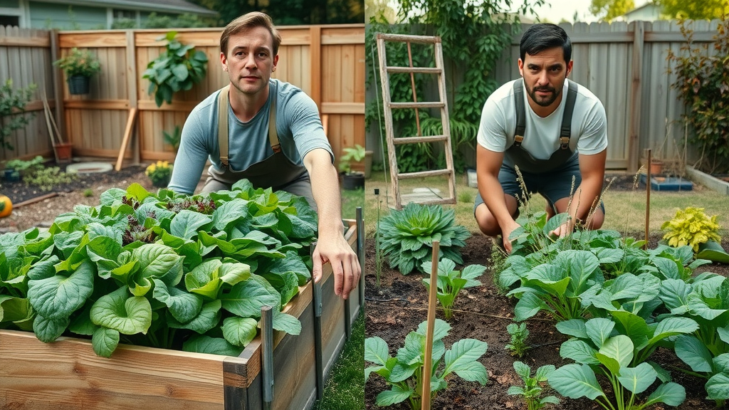 comparison of raised bed and in-ground garden bed health, requisites of the home vegetable garden